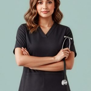 Womens Riley Stretch Scrub Top