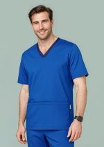 Mens Riley Stretch Scrub Top