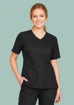 Womens Parks Zip Front Crossover Scrub Top