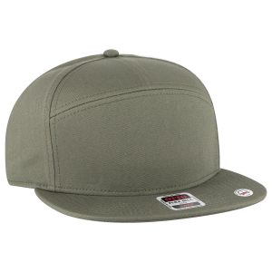 7 Panel Mid Profile Snapback Cap