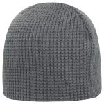 8" Waffle Rib Knit Beanie