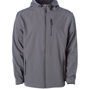 Mens Soft Shell Poly Zip Jacket