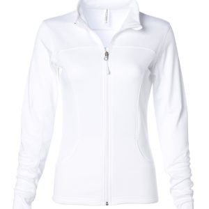 Womens Polyester Athletic Zip
