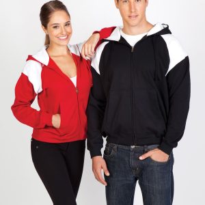 Womens/Juniors Shoulder Contrast ZIP Hoodie