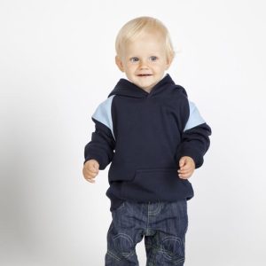 Kids Shoulder Contrast Panel Hoodies