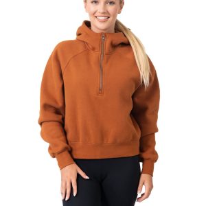 Womens/Girls Cotton Care Half-Zip
