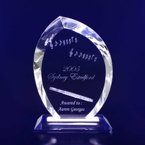 3D Crystal Flame Trophy