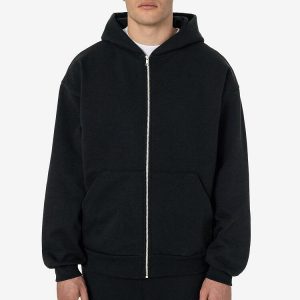Heavy Fleece Zip-Up Hoodie