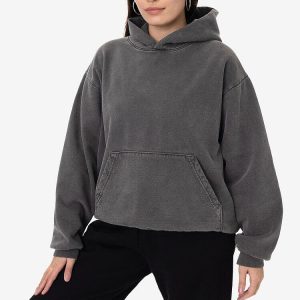 Garment Dye Heavy Fleece Hooded Pullover