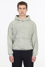 Mineral Wash Heavy Fleece Hooded Pullover