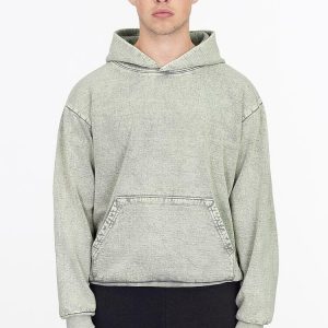 Mineral Wash Heavy Fleece Hooded Pullover