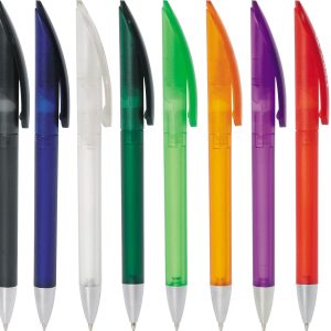 NOVA Frosted Twist-Action Plastic Pen
