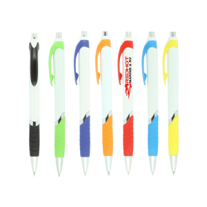 VECTRA Push-Action Ballpoint Pen with Rubber Grip