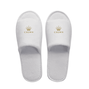 Crown Open Toe Hotel Slippers
