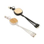 NOVA Telescopic Bamboo & Recycled ABS USB Charger Cable