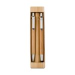 KOBY Bamboo Writing Set – Ball Pen, Touch Pen & Mechanical Pencil