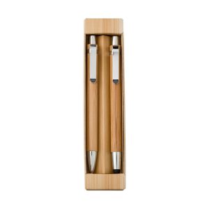 KOBY Bamboo Writing Set – Ball Pen, Touch Pen & Mechanical Pencil