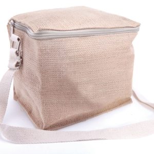 6 Can Jute Cooler Bag