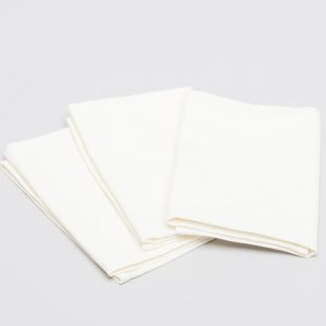 Cotton Linen Tea Towel 260 gsm White