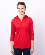 Ladies Virtue Eco Pique Half Zip