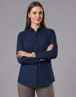 Ladies' Smart Casual Cotton Blend L/S Shirt
