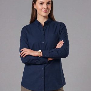 Ladies' Smart Casual Cotton Blend L/S Shirt