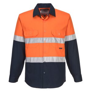 Industrial Hi-Vis Lightweight Contrast Shirt L/S