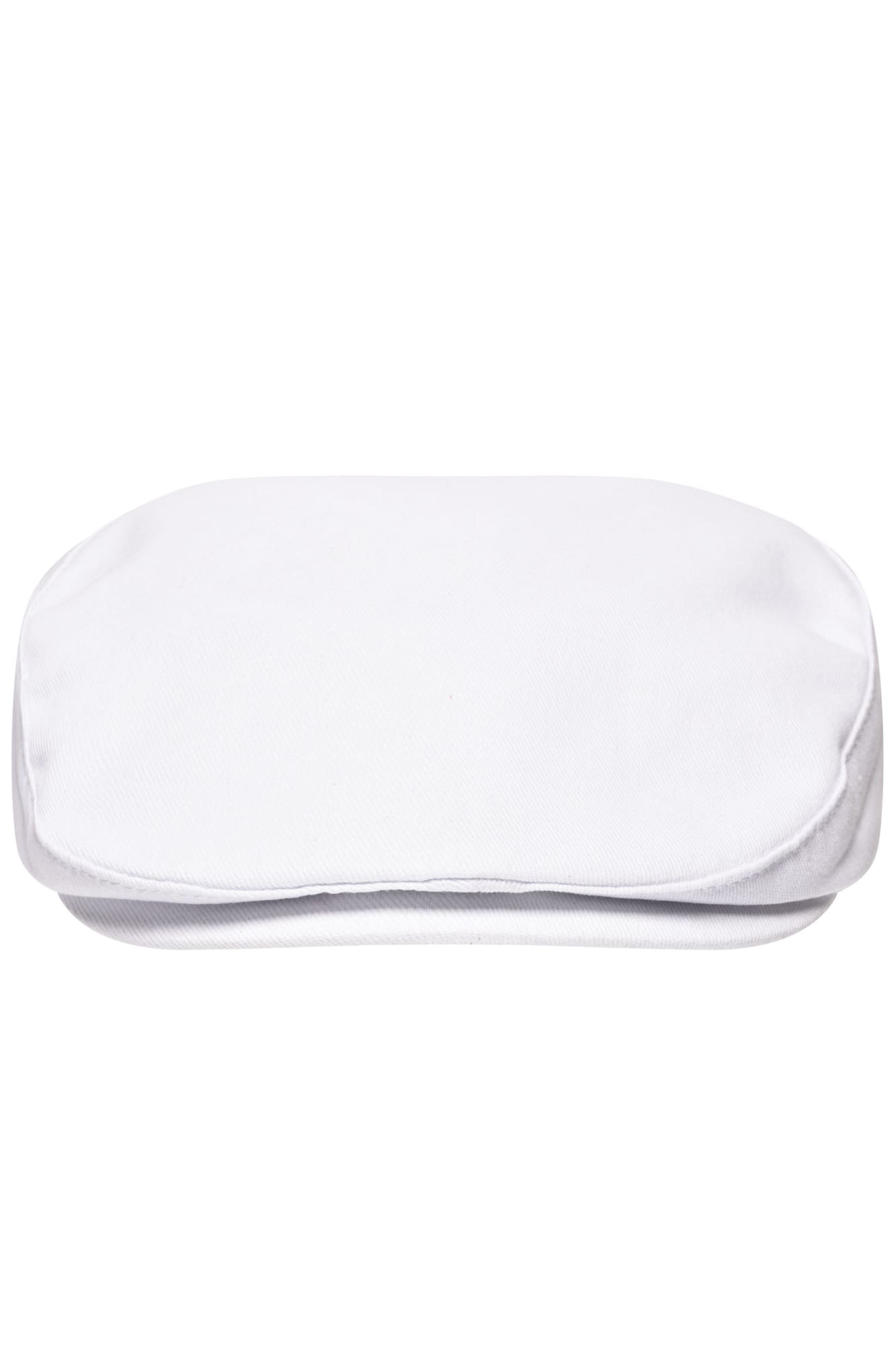 A white Cabrio Cap with a soft structure and a rounded top, featuring a branding logo. Cabrio Cap - Image 1