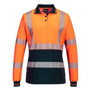Hi-Vis Women's Cotton Comfort Polo Shirt L/S
