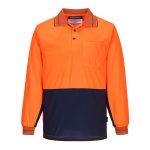 Hi-Vis Contrast Class D Polo Shirt L/S