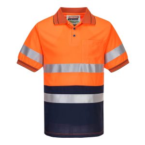 Hi-Vis Contrast Polo Shirt S/S