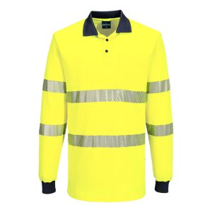 Hi-Vis Cotton Comfort Polo Shirt L/S