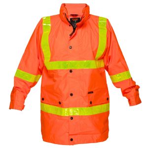 Squizzy Hi-Vis Roads Rain Traffic Jacket