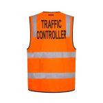 Hi-Vis Zipped Traffic Controller Vest