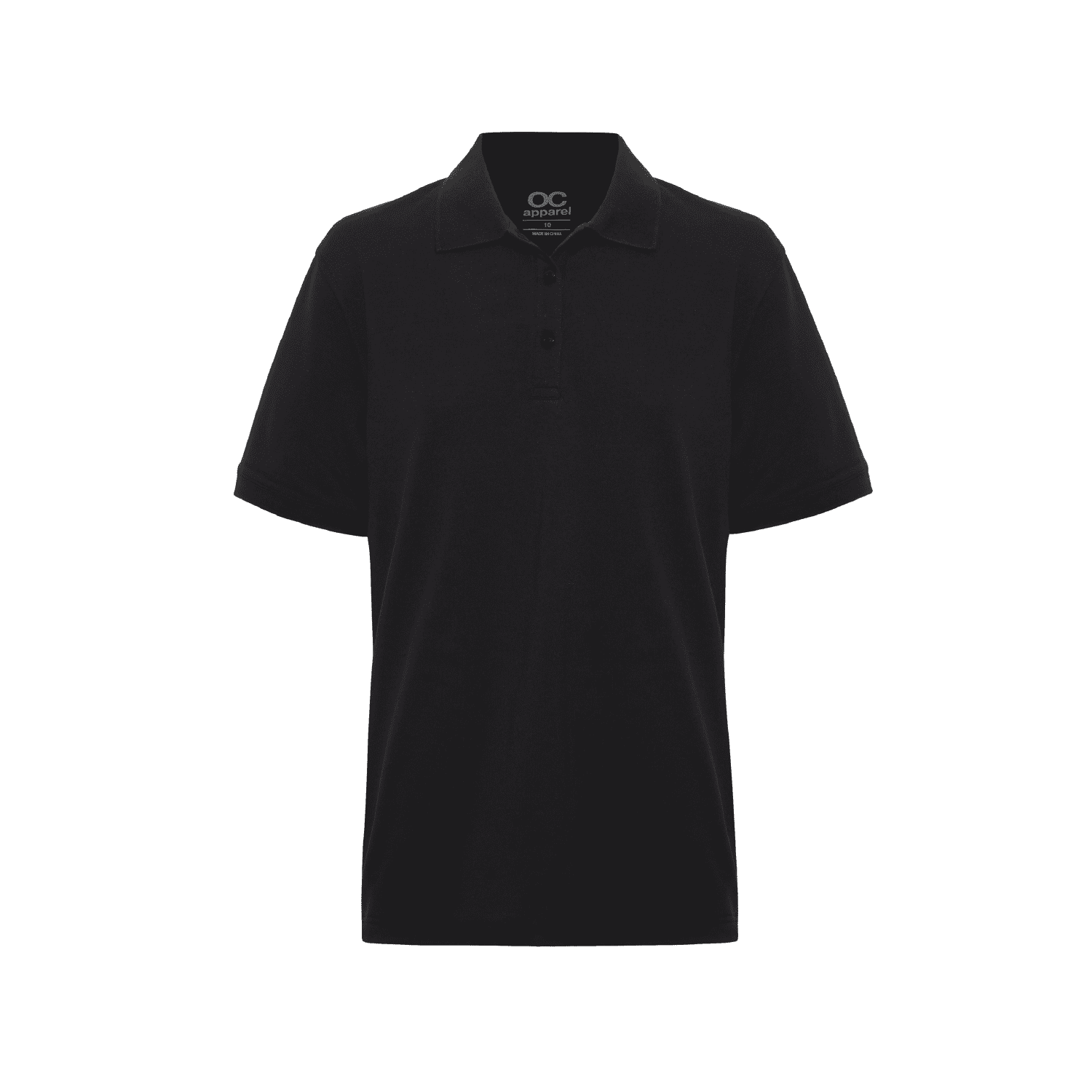 A black men's polo shirt featuring a classic collar and short sleeves, with a logo on the chest. Men's Ranger Polo - Image 1