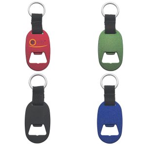 Metal Keyring With Bottle Opener