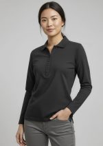 Womens Crew Long Sleeve Polo