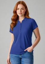 Womens Crew Short Sleeve Polo