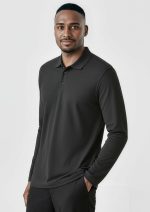 Mens Crew Long Sleeve Polo