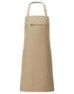 Barley Contrast Stitch Bib Apron