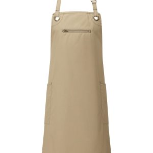 Barley Contrast Stitch Bib Apron