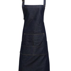 Jeans Stitch Bib Apron