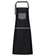 Domain Contrast Denim Bib Apron