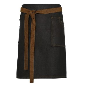 Division Wax-Look Denim Waist Apron
