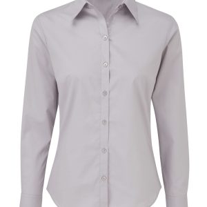 Womens Poplin L-S Blouse