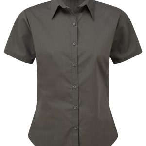 Womens S-S Poplin Blouse
