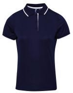 Womens Contrast Coolchecker Polo