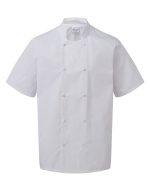 Studded Front S-S Chef's Jacket