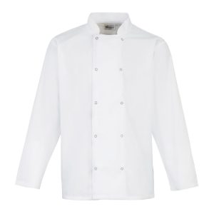 Studded Front L-S Chef's Jacket