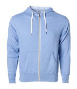 Unisex Heather Fitted Zip